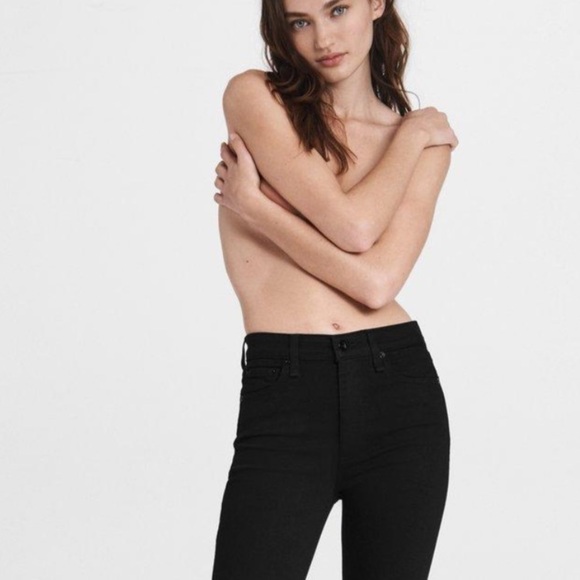 Rag & Bone Equestrian Solid Black Jean - Picture 4 of 8